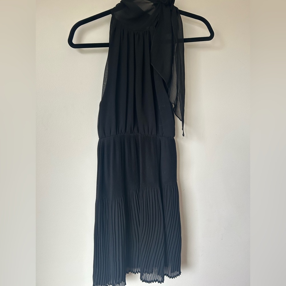 Black Dress Pleated
